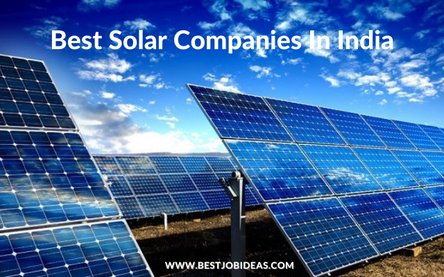 Best Solar Companies In India
